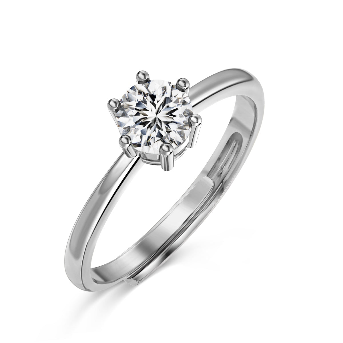 Inel Crystal Solitaire – Argint 925