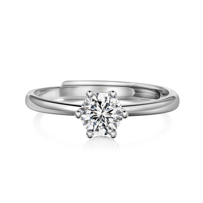 Inel Crystal Solitaire – Argint 925