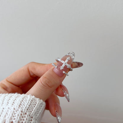 Inel Crystal Curve – Argint 925 placat cu aur 18K