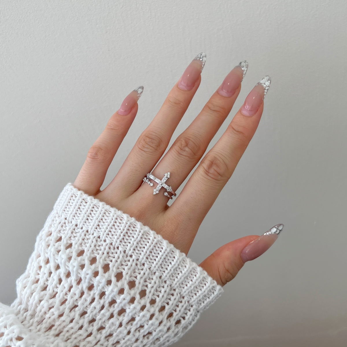 Inel Crystal Curve – Argint 925 placat cu aur 18K