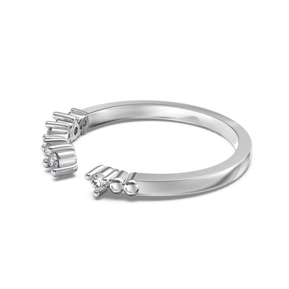 Inel Crystal Curve – Argint 925 placat cu aur 18K