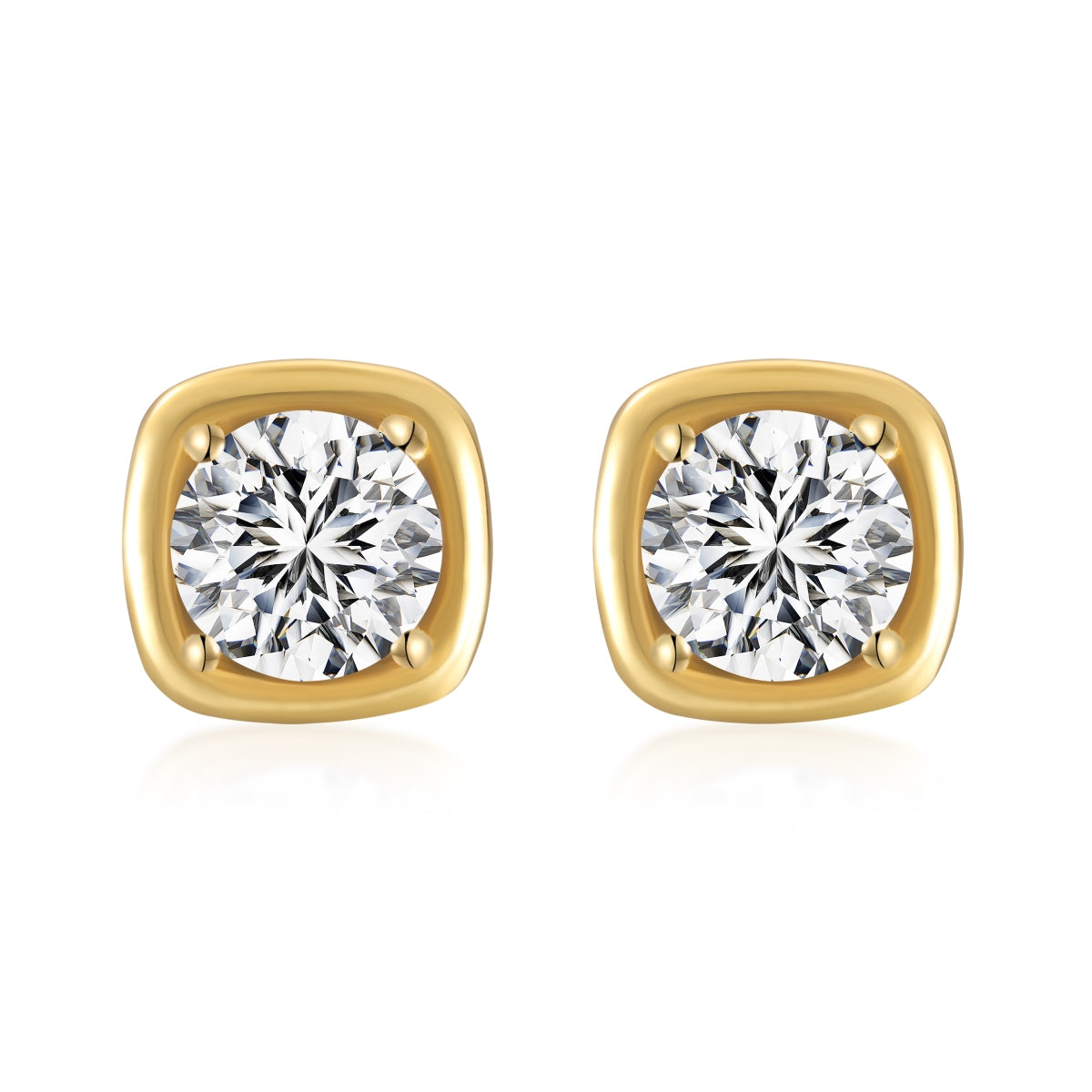 Cercei Soft Square Stud – Argint 925