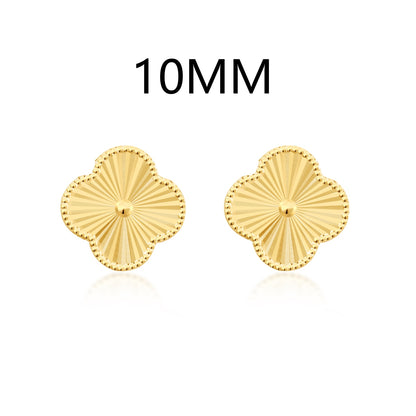 Cercei Trifoi Sunburst 10 mm - Argint 925