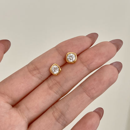 Cercei Soft Square Stud – Argint 925