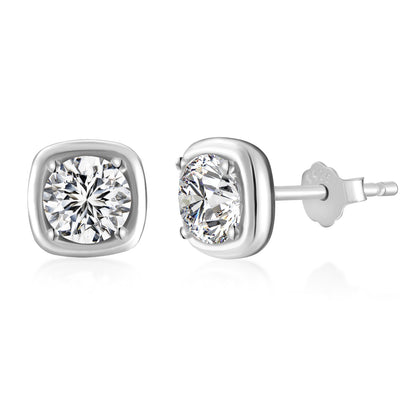 Cercei Soft Square Stud – Argint 925