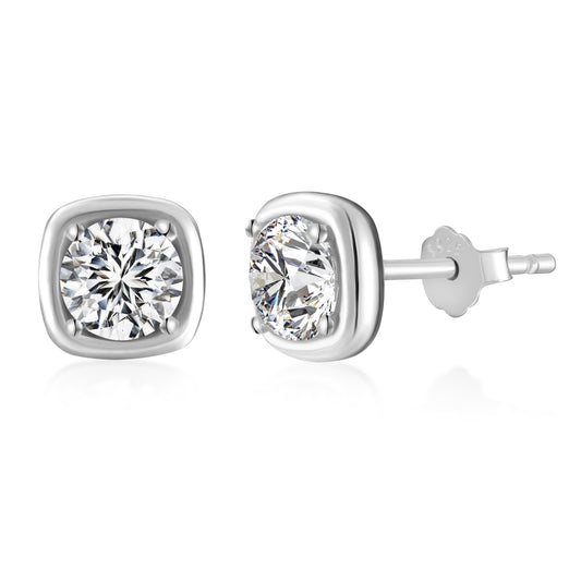 Cercei Soft Square Stud – Argint 925