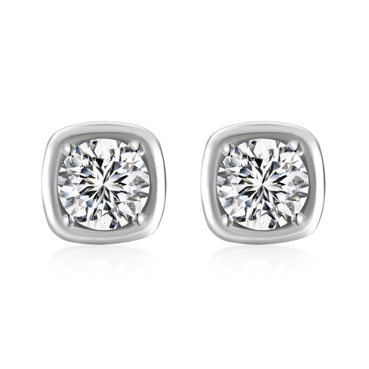 Cercei Soft Square Stud – Argint 925
