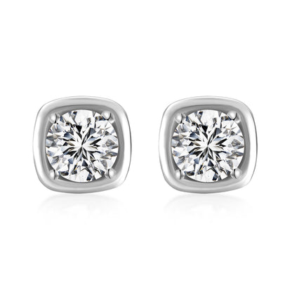Cercei Soft Square Stud – Argint 925