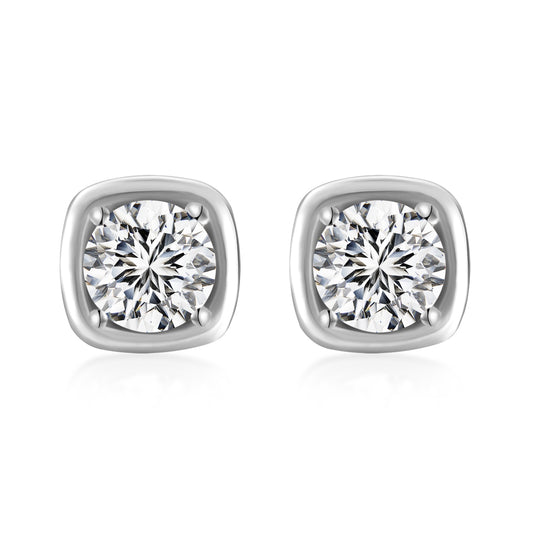 Cercei Soft Square Stud – Argint 925
