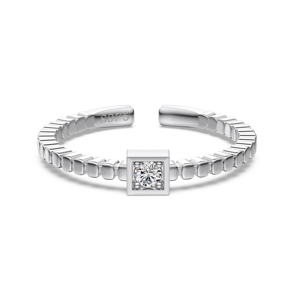 Inel Square Spark – Argint 925 (placare aur 18K)