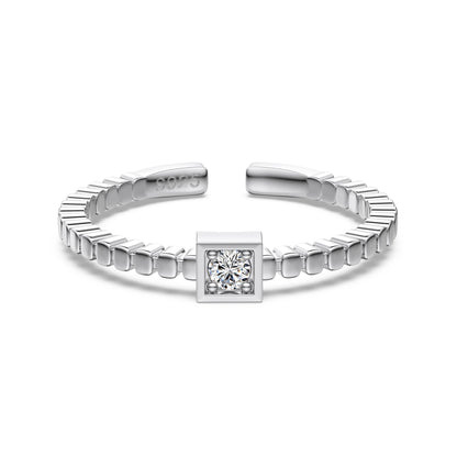 Inel Square Spark – Argint 925 (placare aur 18K)