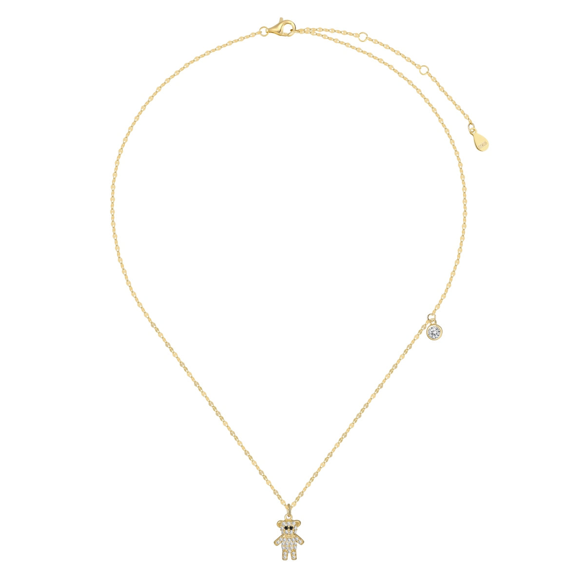 Colier Ursuleț Teddy – Argint 925, placare aur 14K