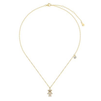 Colier Ursuleț Teddy – Argint 925, placare aur 14K