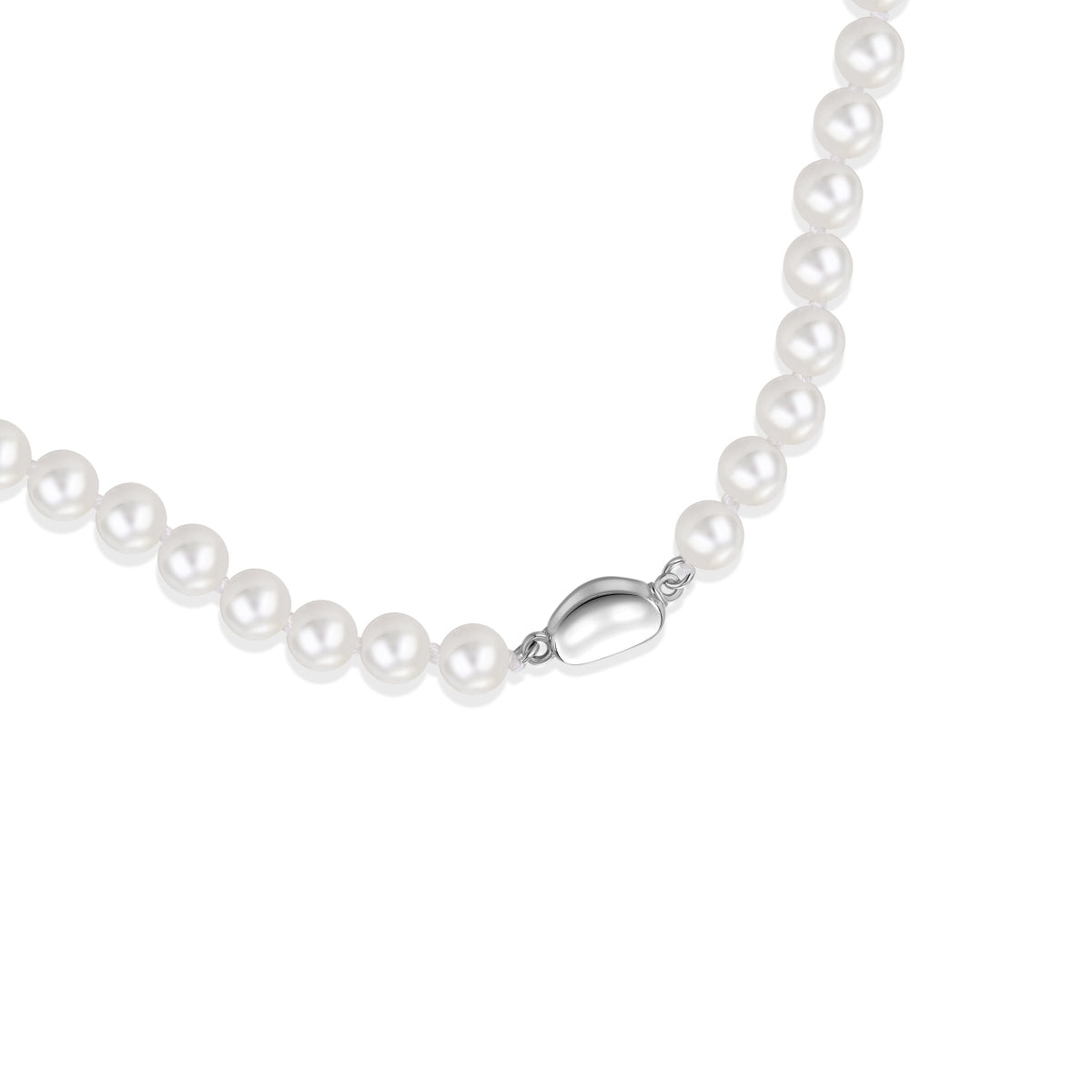 Colier Perle Classic 40 cm – Argint 92 6 mm