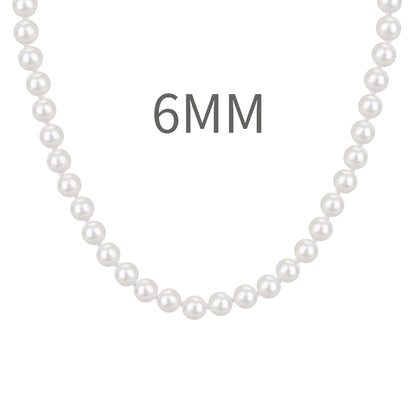 Colier Perle Classic 40 cm – Argint 92 6 mm