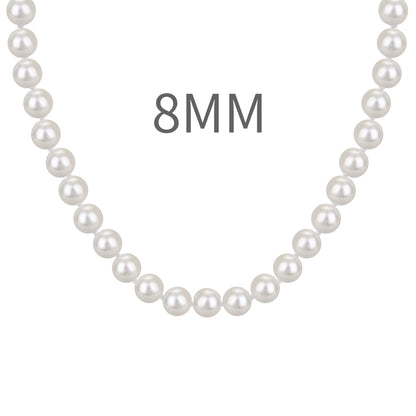 Colier Perle Classic 40 cm – Argint 92 8 mm