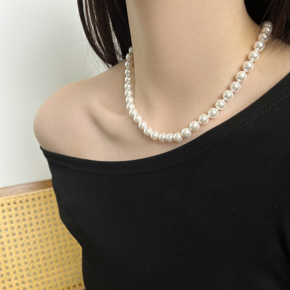 Colier Perle Classic 40 cm – Argint 92 8 mm