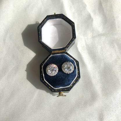 Cercei Solitaire Halo – Argint 925