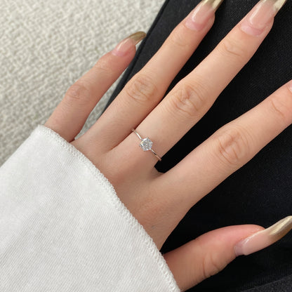 Inel Crystal Solitaire – Argint 925