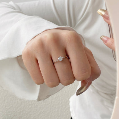 Inel Crystal Solitaire – Argint 925
