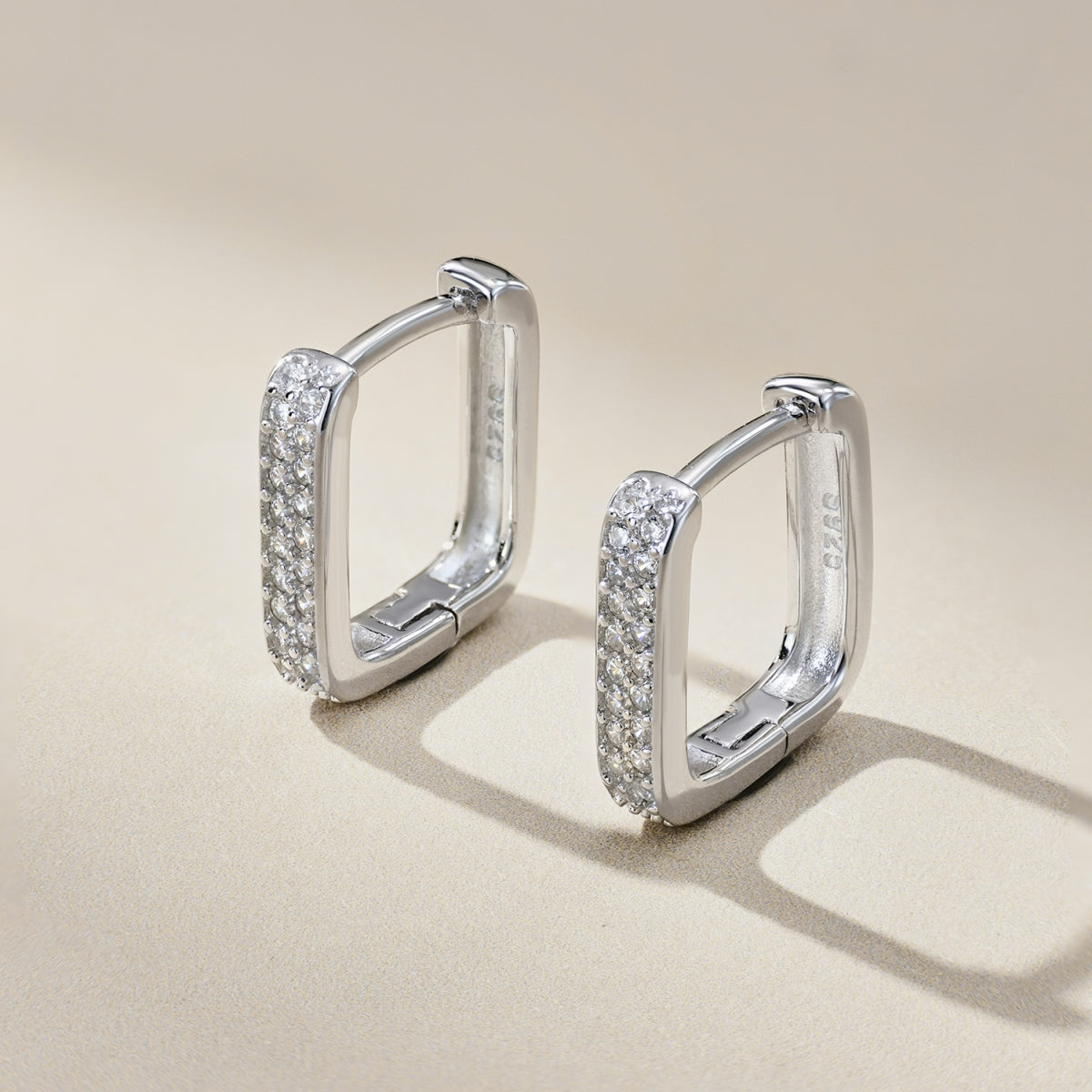 Cercei Rectangular Spark – Argint 925