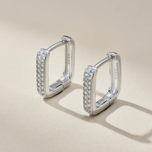 Cercei Rectangular Spark – Argint 925