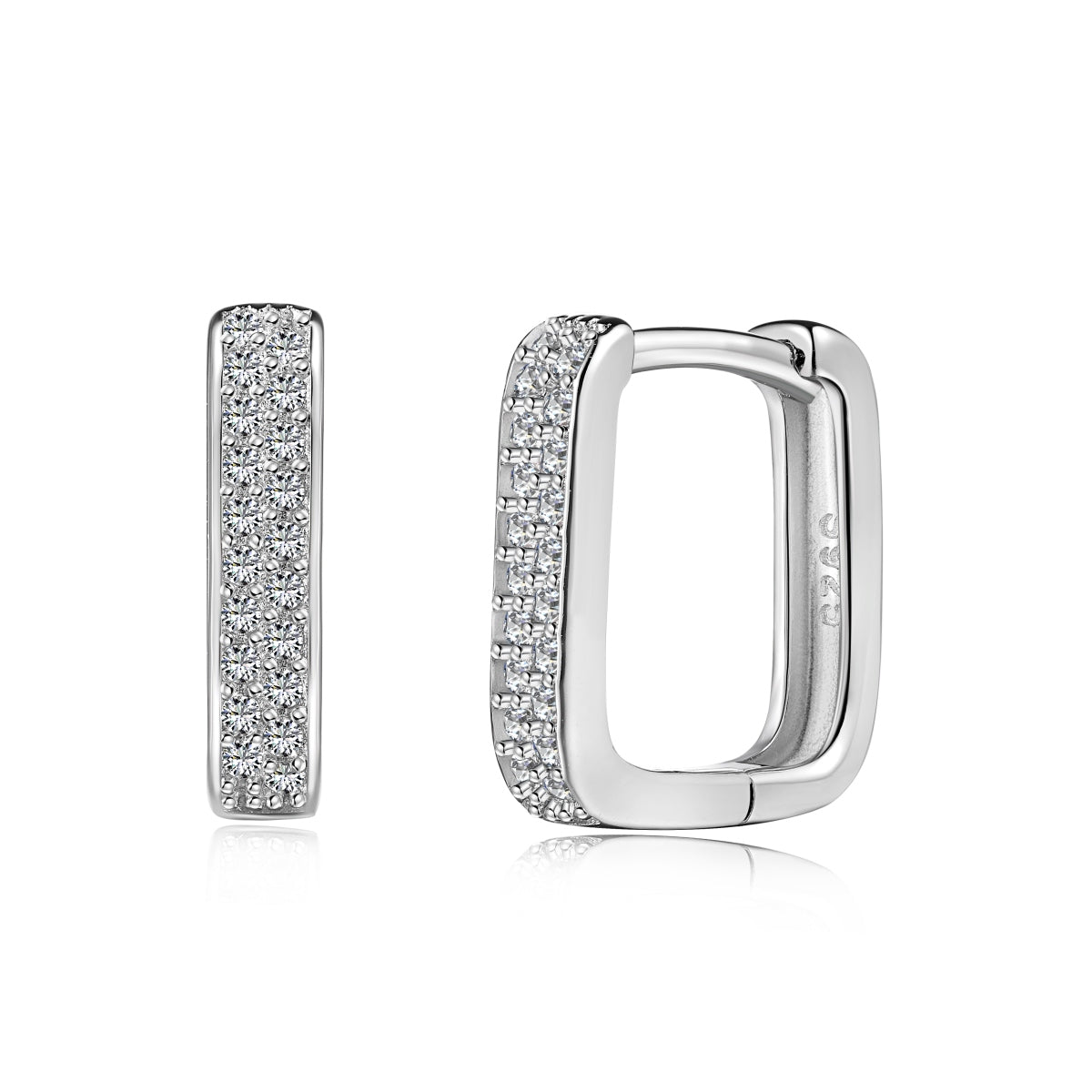 Cercei Rectangular Spark – Argint 925