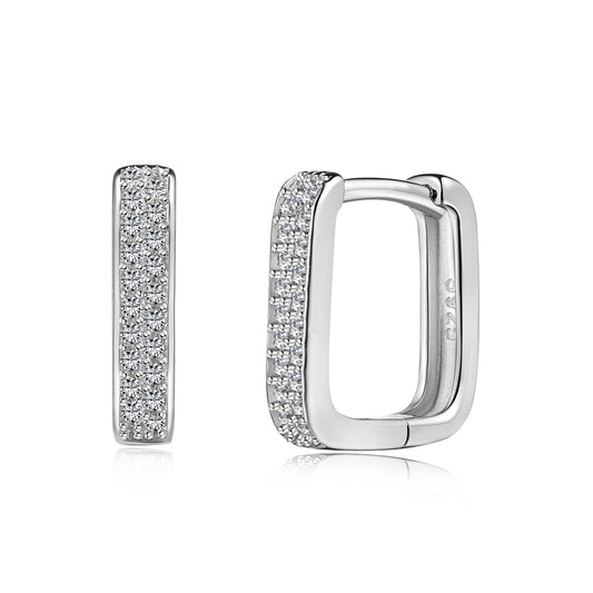 Cercei Rectangular Spark – Argint 925