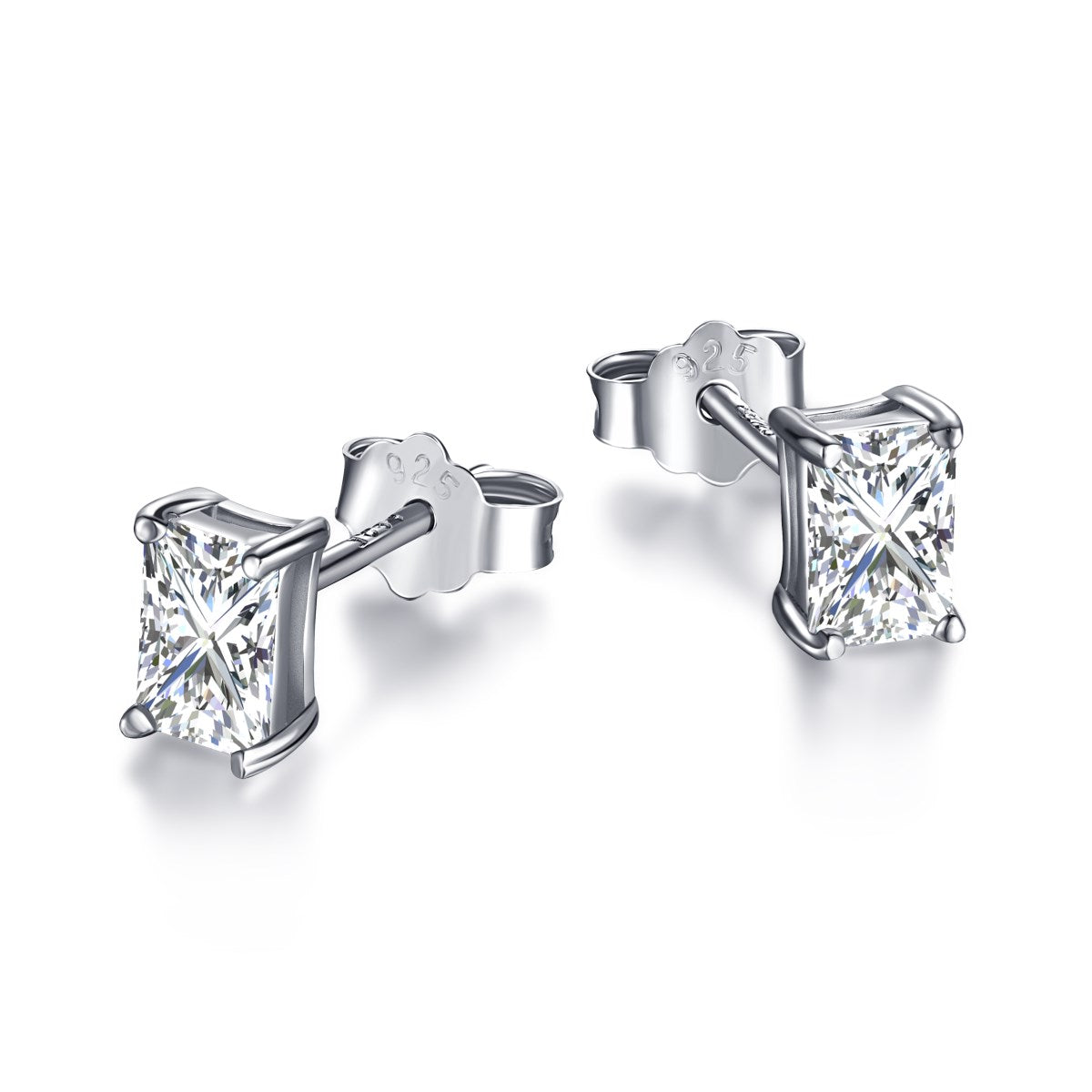Cercei Emerald-Cut – Argint 925