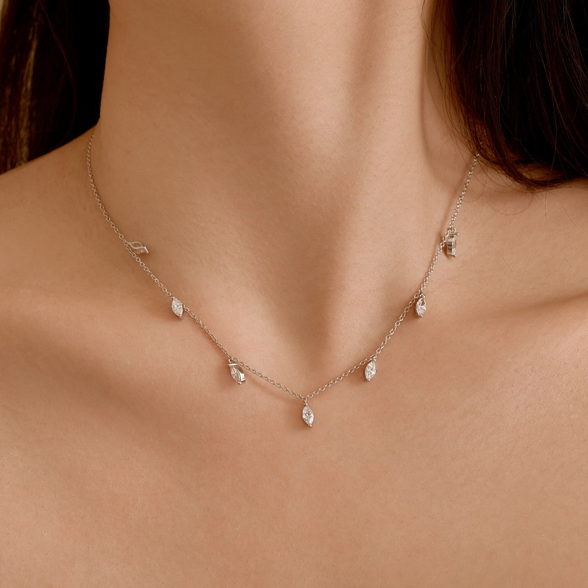 Colier Shimmer Drops – Argint 925