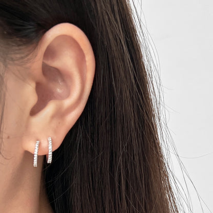 Cercei Twin Line – Argint 925