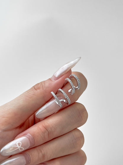 Cercei Twin Line – Argint 925