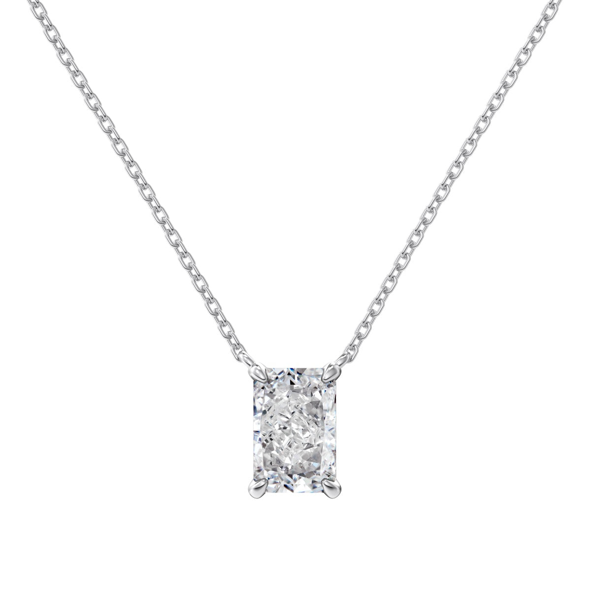 Colier Emerald-Cut Glow – Argint 925