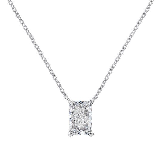 Colier Emerald-Cut Glow – Argint 925