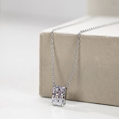 Colier Emerald-Cut Glow – Argint 925