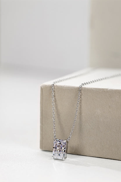 Colier Emerald-Cut Glow – Argint 925