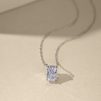 Colier Emerald-Cut Glow – Argint 925