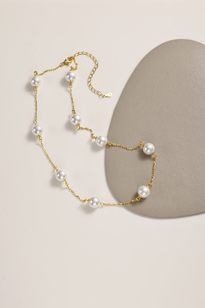 Colier Golden Pearls – Argint 925 placat aur