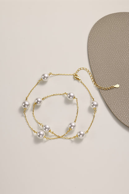 Colier Golden Pearls – Argint 925 placat aur