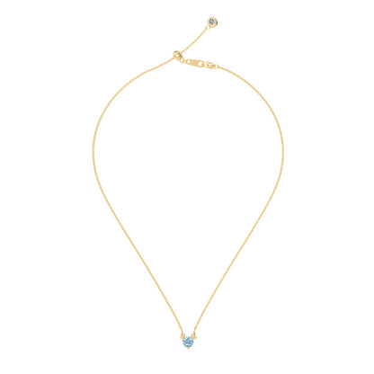 Colier Blue Glow – Argint 925 placat aur