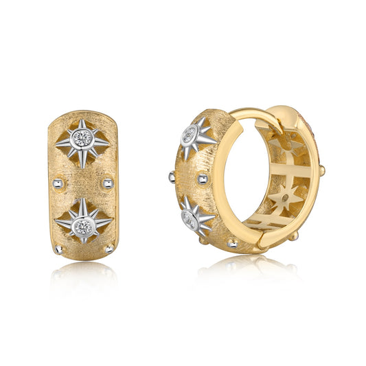 Cercei Celestial  – Argint 925, placat aur 22k