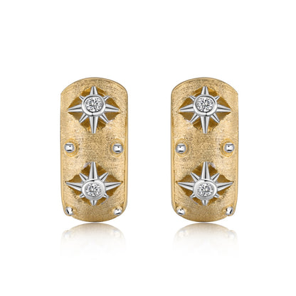 Cercei Celestial  – Argint 925, placat aur 22k
