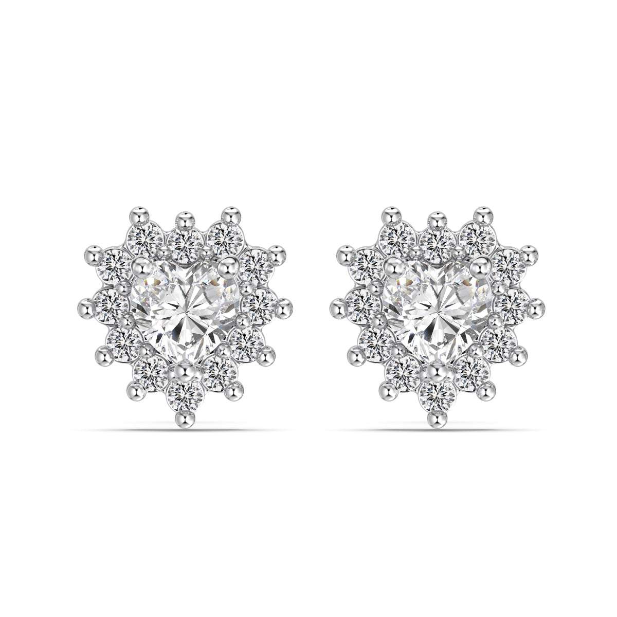 Cercei Snow Heart – Argint 925