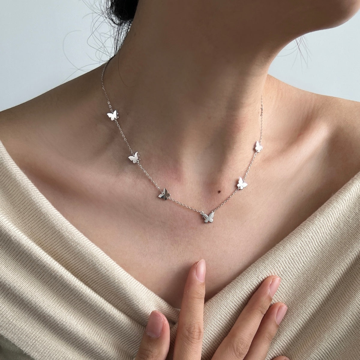 Colier Tiny Butterflies – Argint 925