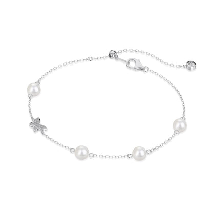 Brățară Perle cu Fluture – Argint 925