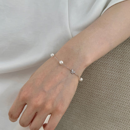 Brățară Perle cu Fluture – Argint 925