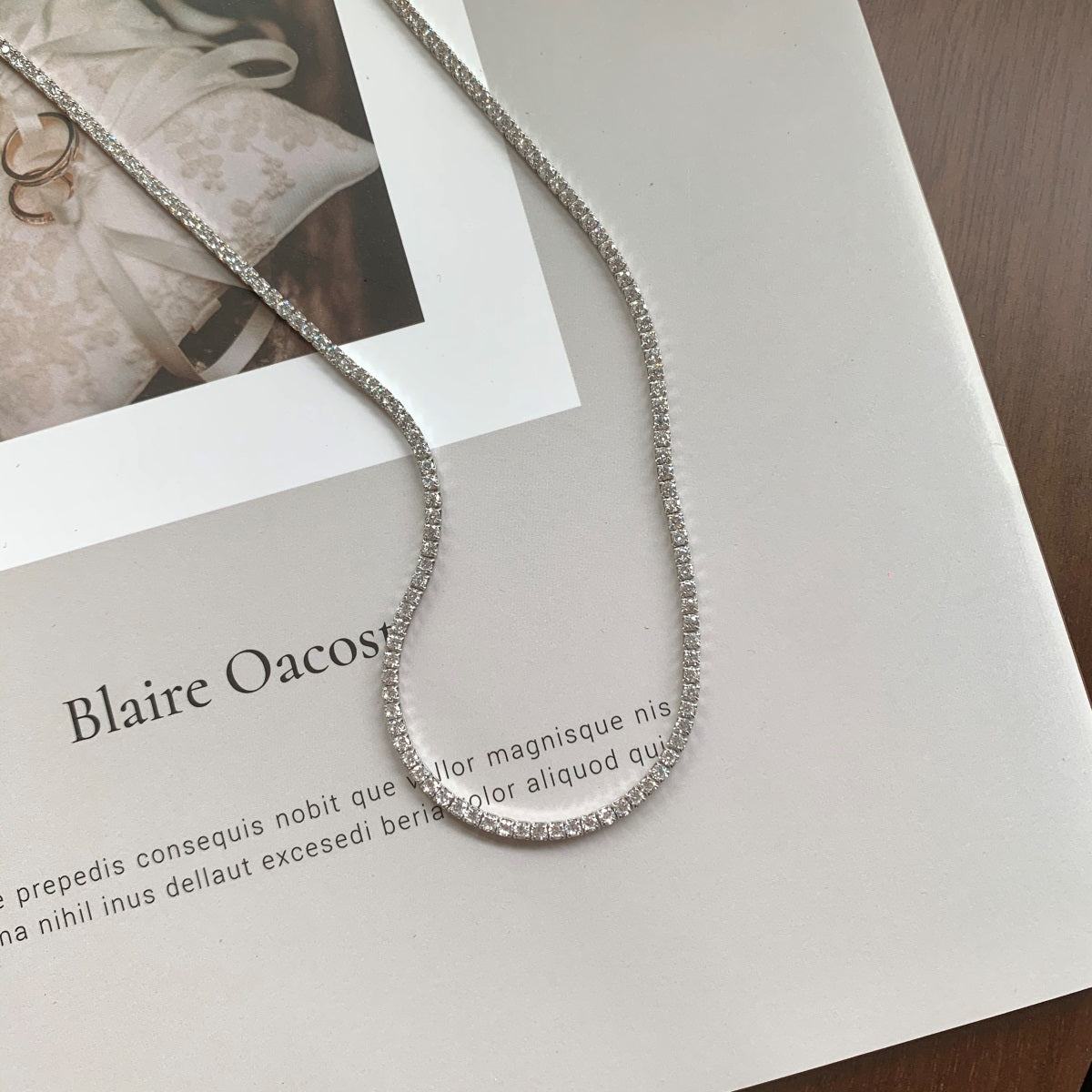 Choker Crystal Line – Argint 925