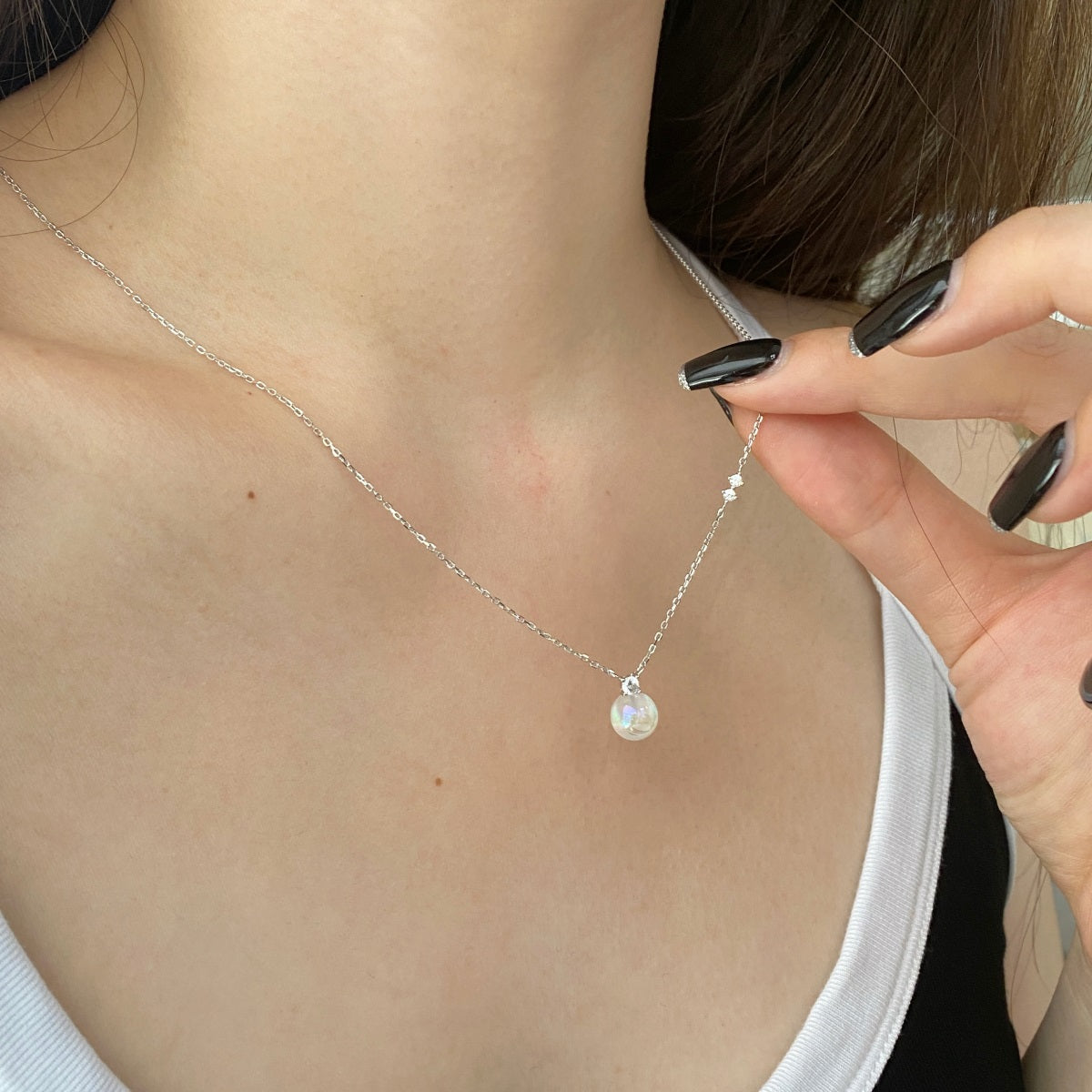 Colier Perlă Aurora – Argint 925