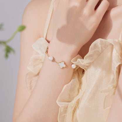 Brățară Lucky Pearl – Argint 925 placat aur