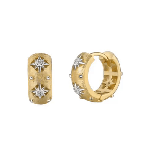 Cercei Celestial  – Argint 925, placat aur 22k